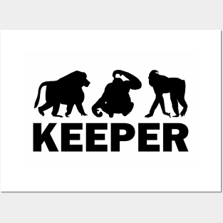 Keeper - Baboon, Macaque, Orang Posters and Art